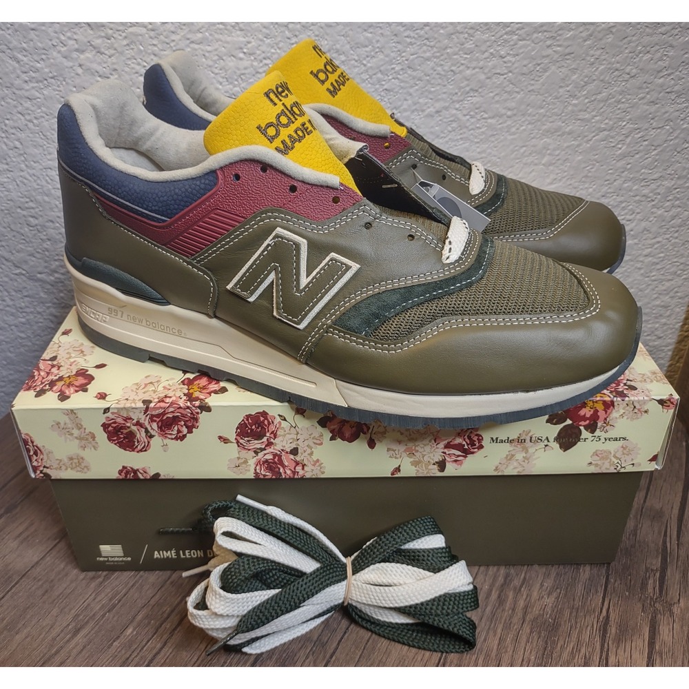 New Balance Aimé Leon Dore x 997 Made in USA Dark Moss Angora US Men's Size 12